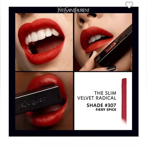 YSL Slim Velvet Radical Matte Lipstick - 307 Fiery Spice (NEW) - Picture 2 of 5